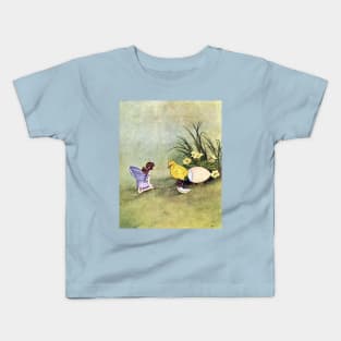 Spring Fairy and Chick - Ida Rentoul Outhwaite Kids T-Shirt